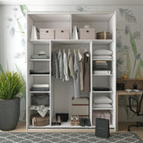 Шкаф-купе двухдверный Doros G-Caiser 180х60х240 см Белый/Дуб евок (DRS-011007)