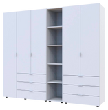 Комплект шкафов для одежды Doros Гелар (3 шт.) 231,9х49,5х203,4 см Белый (DRS-011177)