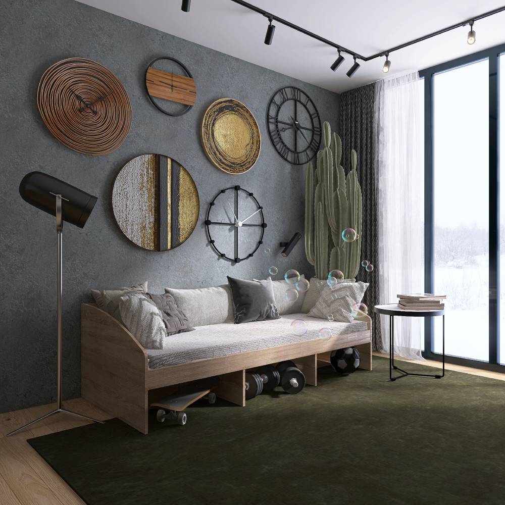 Кровать односпальная Эверест Комфорт 3 193х84х59 см Дуб сонома (DTM-5730)