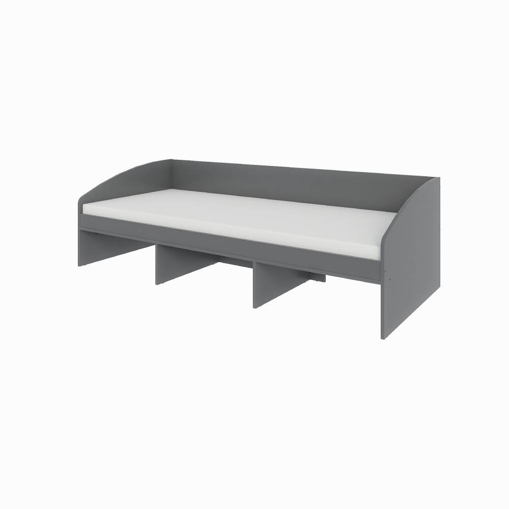 Кровать односпальная с ящиками Эверест Комфорт 3 193х84х59 см Графит (DTM-5728)