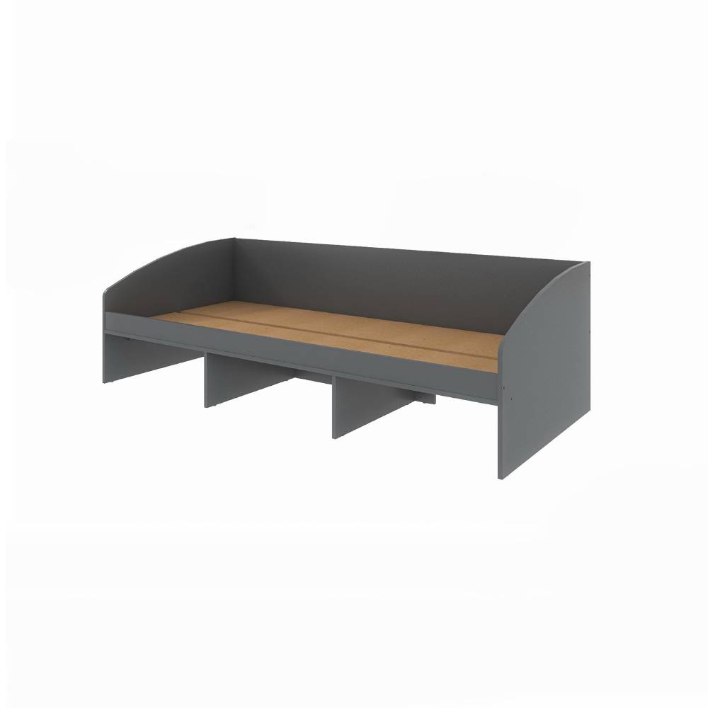 Кровать односпальная с ящиками Эверест Комфорт 3 193х84х59 см Графит (DTM-5728)