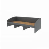 Кровать односпальная с ящиками Эверест Комфорт 3 193х84х59 см Графит (DTM-5728)