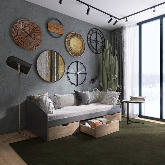 Выдвижные ящики 3 штуки для кровати Эверест Комфорт 3 61х55х21 см Дуб сонома (DTM-5733)