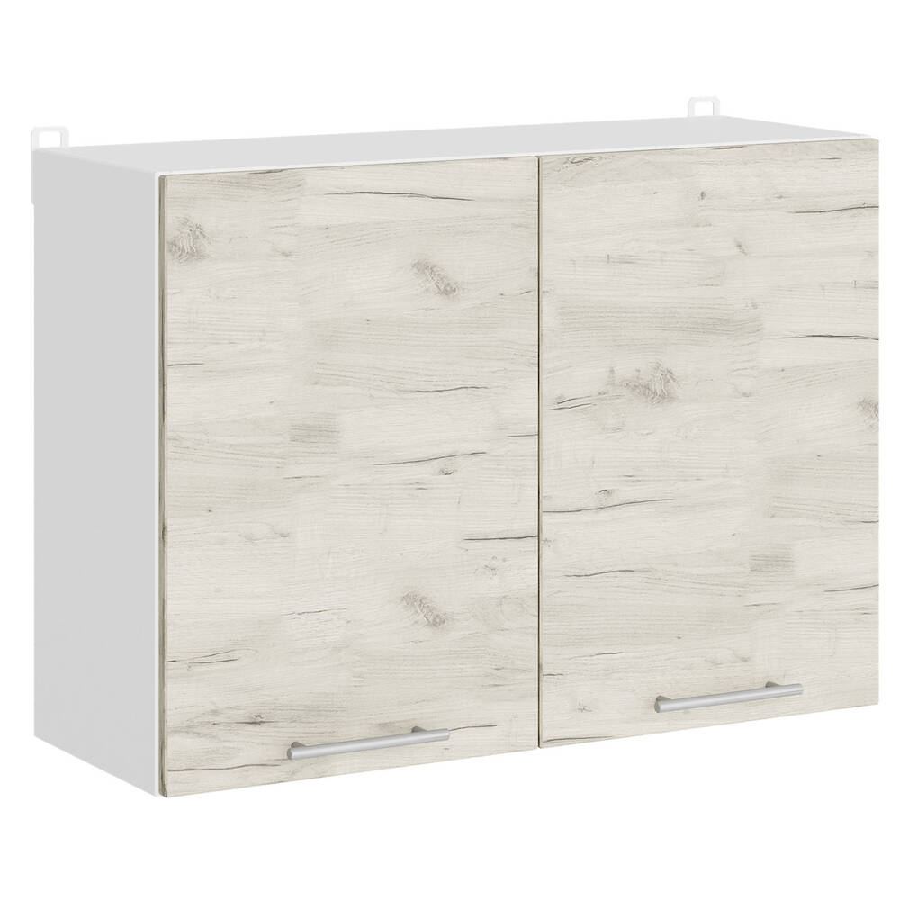 Кухонный модуль верхний Эверест Эко 800 дуб крафт белый/белый 80х30х58 см (DTM-071003)