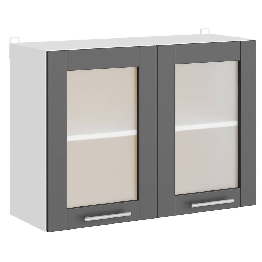 Кухня модульная Эверест Эко набор №4 дуб крафт белый/графит/белый 2,6 м столешница Скай (DTM-071061)