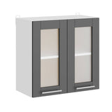 Кухонный модуль витрина Эверест Эко 600 дуб крафт белый/графит 60х30х58 см (DTM-071004)