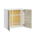 Кухонный модуль с сушилкой для посуды Эверест Эко 600 дуб крафт белый/белый 60х30х58 см (DTM-071001)