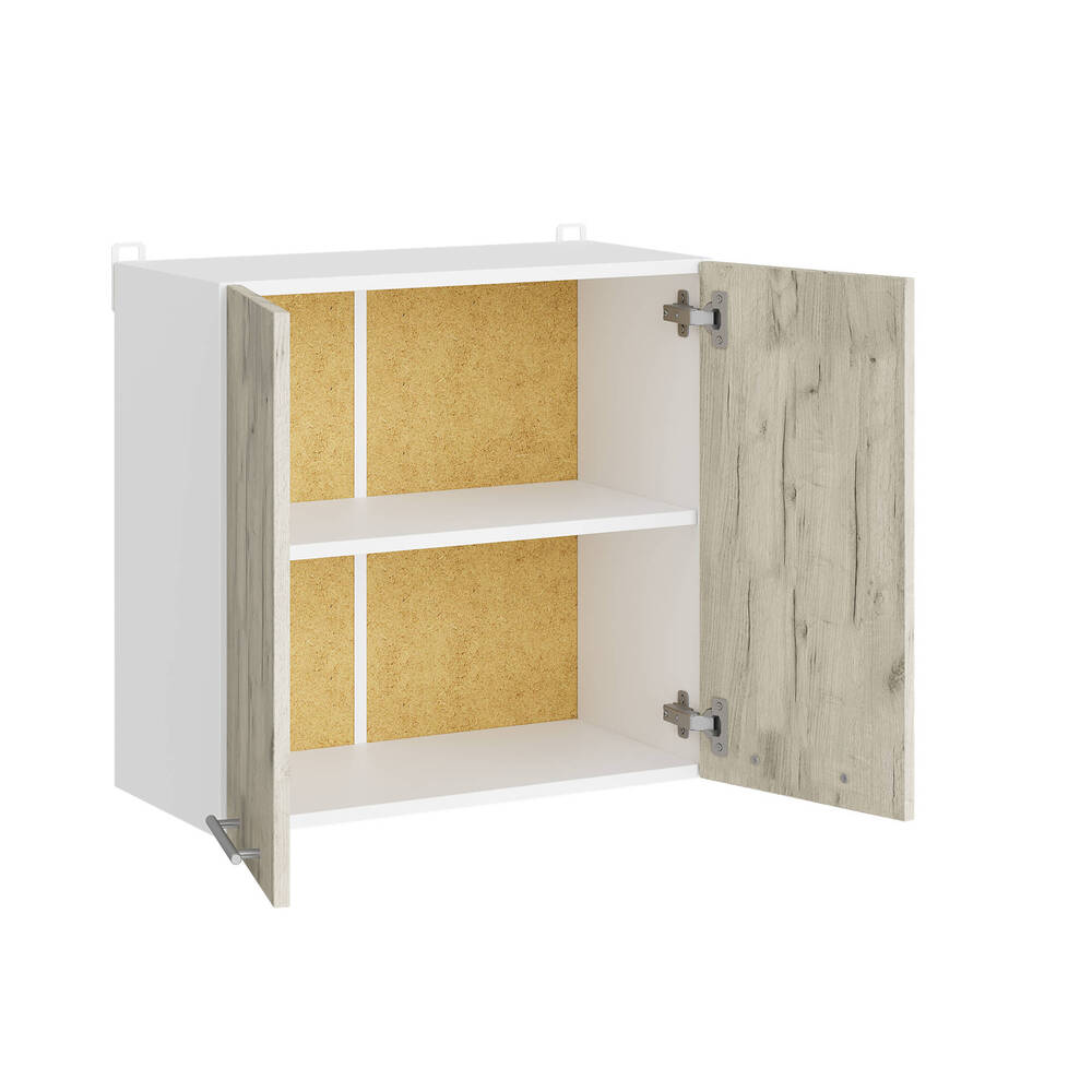 Кухонный модуль верхний Эверест Эко 600 дуб крафт белый/белый 60х30х58 см (DTM-071009)