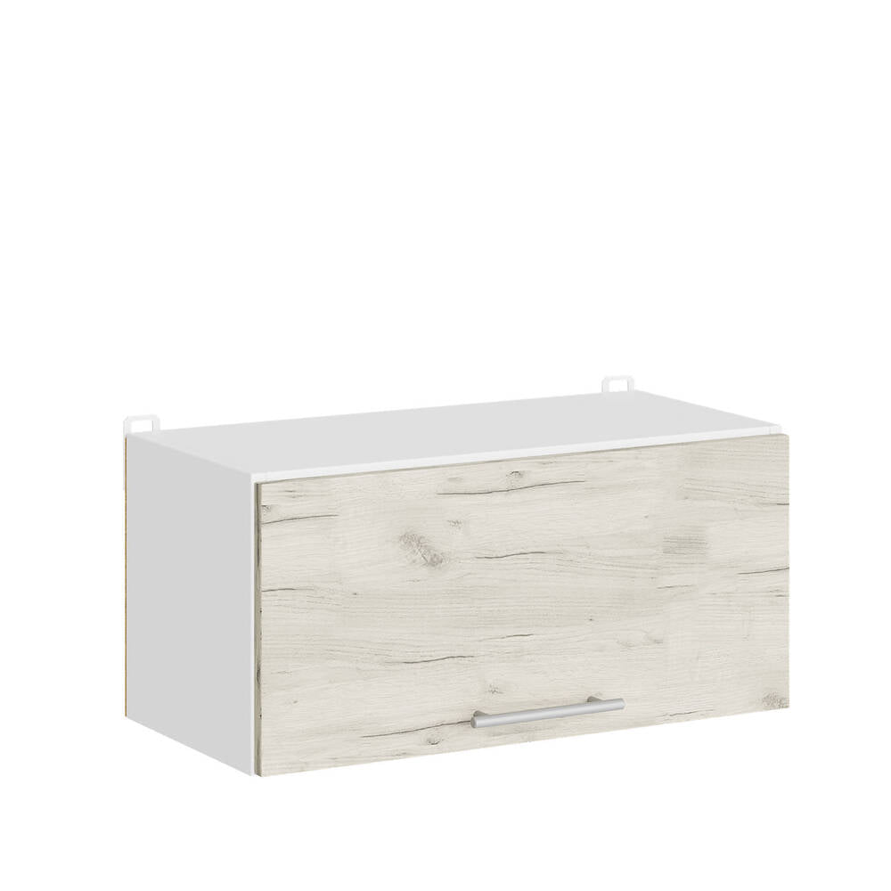 Кухонный модуль под вытяжку Эверест Эко 600 дуб крафт белый/белый 60х30х28 см (DTM-071130)