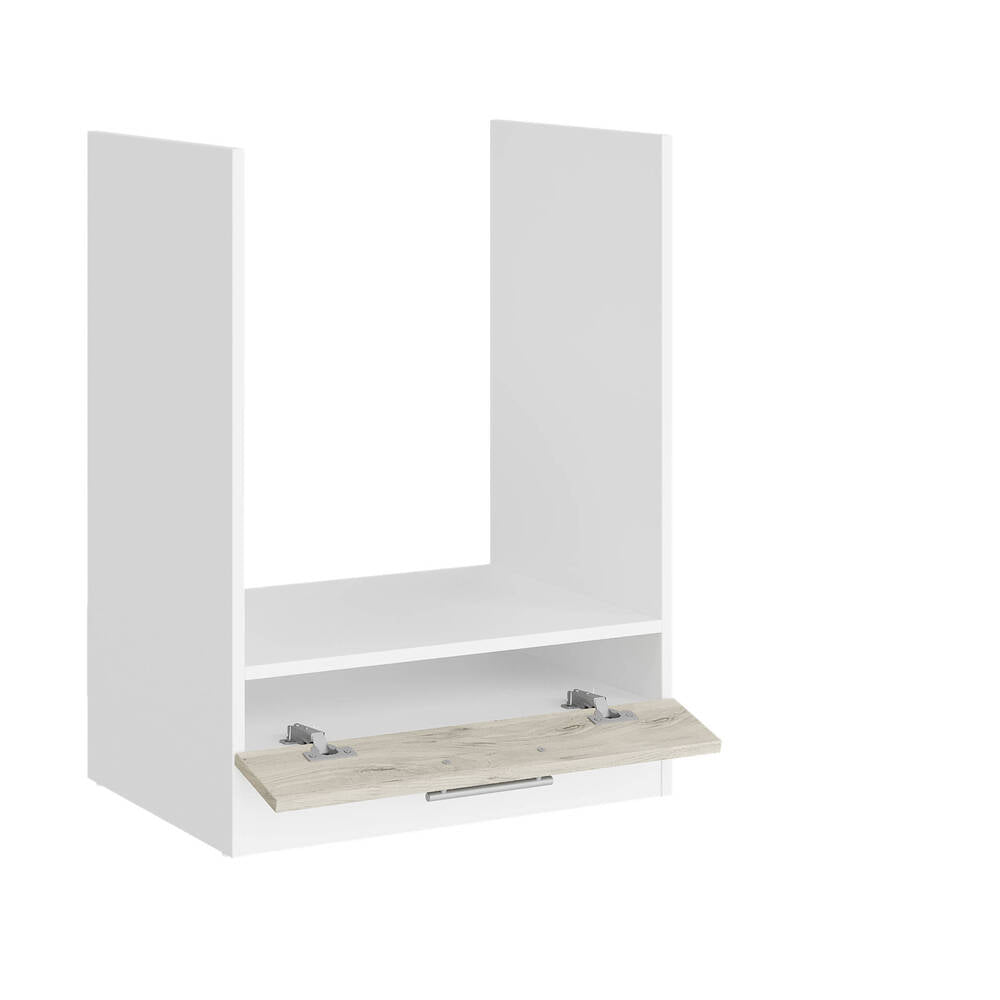 Кухонный модуль под духовку Эверест Эко 600 дуб крафт белый/белый 60х46х82 см (DTM-071019)