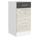 Кухня модульная Эверест Эко набор №4 дуб крафт белый/графит/белый 2,6 м столешница Скай (DTM-071061)