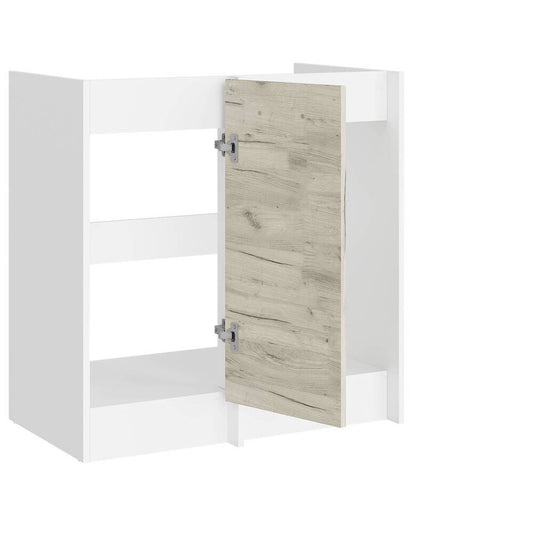 Кухонный модуль нижний угловой Эверест Эко 790 дуб крафт белый/белый (без столешницы) 79х46х82 см (DTM-071032)