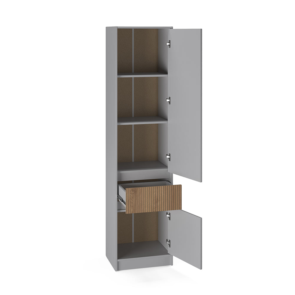 Шкаф-пенал закрытый с полками и ящиком Эверест Стайл-500 50х39х203 см Кашемир/Канелла (DTM-073572)