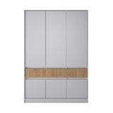 Шкаф распашной для одежды с выдвижными ящиками (полки - штанга) Эверест Стайл-1400 140х53х203 см Кашемир/Канелла (DTM-073576)