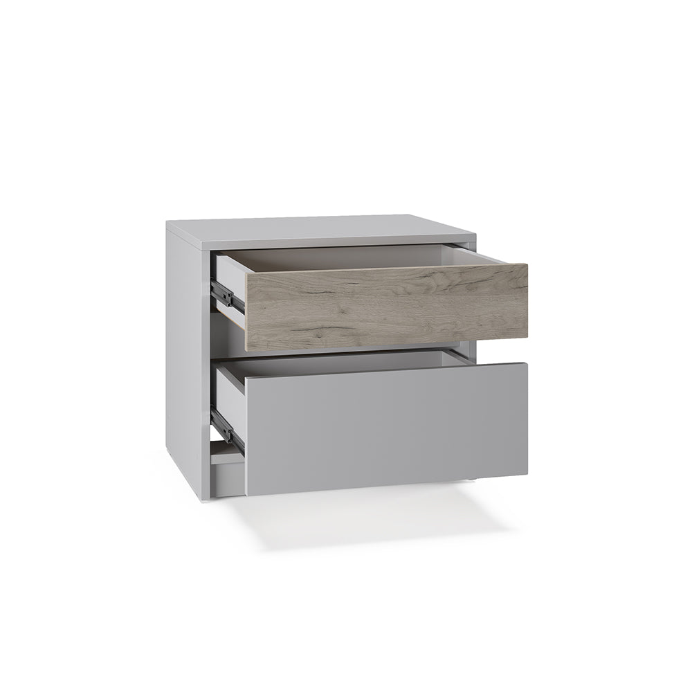 Тумба прикроватная Эверест Стайл-500 50,2х39х44,2 см Кашемир/Дуб крафт серый (DTM-071160)