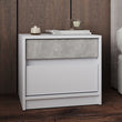 Тумба прикроватная Эверест Стайл-500 50,2х39х44,2 см Нимфея Альба (белый)/Бетон (DTM-071154)