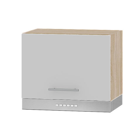 Кухонный модуль под вытяжку Оптима Верх В15-500 Дуб Сонома/Нимфея Альба (Белый) 500х296х360 мм (DTM-072388)