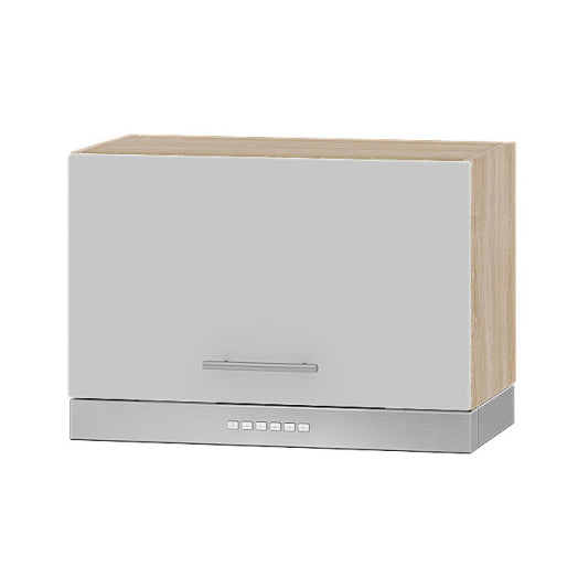 Кухонный модуль под вытяжку Оптима Верх В15-600 Дуб Сонома/Нимфея Альба (Белый) 600х296х360 мм (DTM-072416)