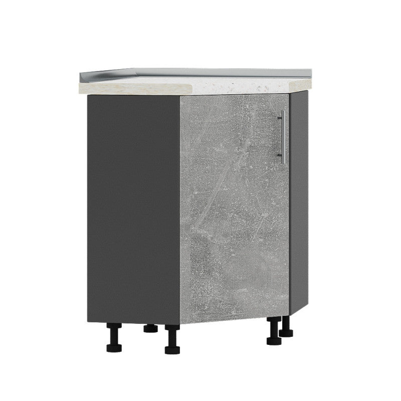 Кухонный модуль угловой Оптима Низ Н70-795 Антрацит/Бетон (без столешницы) 795х795х820 мм (DTM-073379)