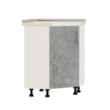 Кухонный модуль угловой Оптима Низ Н70-795 Белый/Бетон (без столешницы) 795х795х820 мм (DTM-073386)