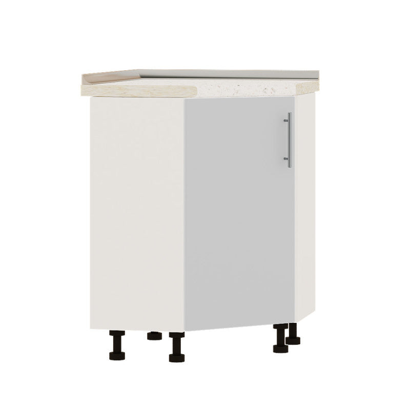 Кухонный модуль угловой Оптима Низ Н70-795 Белый/Нимфея Альба (Белый) (без столешницы) 795х795х820 мм (DTM-073391)