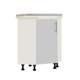 Кухонный модуль угловой Оптима Низ Н70-795 Белый/Нимфея Альба (Белый) (без столешницы) 795х795х820 мм (DTM-073391)