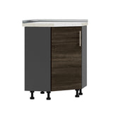 Кухонный модуль угловой Оптима Низ Н70-795 Антрацит/Дуб Сонома Трюфель (без столешницы) 795х795х820 мм (DTM-073383)