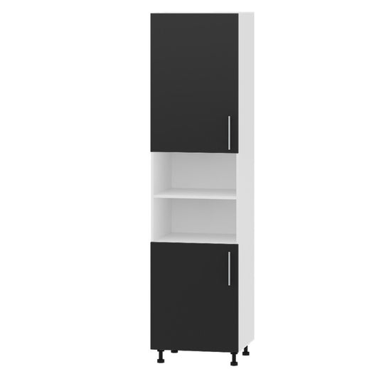 Кухонный модуль Оптима Пенал Н72-600 Белый, Антрацит (без столешницы) 600х570х2350 мм (DTM-071637)