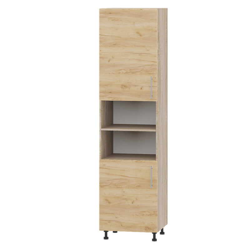 Кухонный модуль Оптима Пенал Н72-600 Дуб Сонома, Дуб Крафт Золотой (без столешницы) 600х570х2350 мм (DTM-071647)