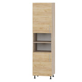 Кухонный модуль Оптима Пенал Н72-600 Дуб Сонома, Дуб Крафт Золотой (без столешницы) 600х570х2350 мм (DTM-071647)