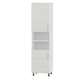 Кухонный модуль Оптима Пенал Н72-600 Белый, Дуб Крафт Белый (без столешницы) 600х570х2350 мм (DTM-071639)