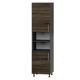 Кухонный модуль Оптима Пенал Н72-600 Антрацит, Дуб Сонома Трюфель (без столешницы) 600х570х2350 мм (DTM-071635)