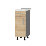 Кухонный модуль 1 ящик Оптима Низ Н74-300 Антрацит/Дуб Крафт Золотой (без столешницы) 300х461х820 мм (DTM-073402)