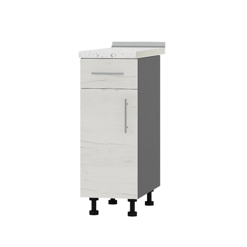 Кухонный модуль 1 ящик Оптима Низ Н74-300 Антрацит/Дуб Крафт Белый (без столешницы) 300х461х820 мм (DTM-073401)