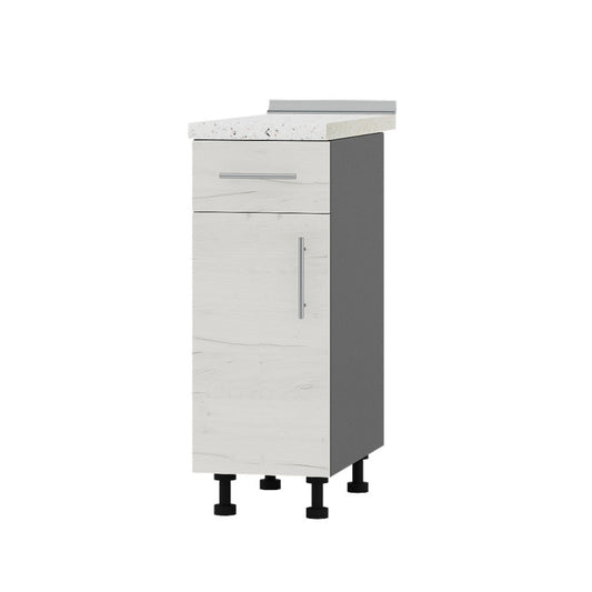 Кухонный модуль 1 ящик Оптима Низ Н74-300 Антрацит/Дуб Крафт Белый (без столешницы) 300х461х820 мм (DTM-073401)