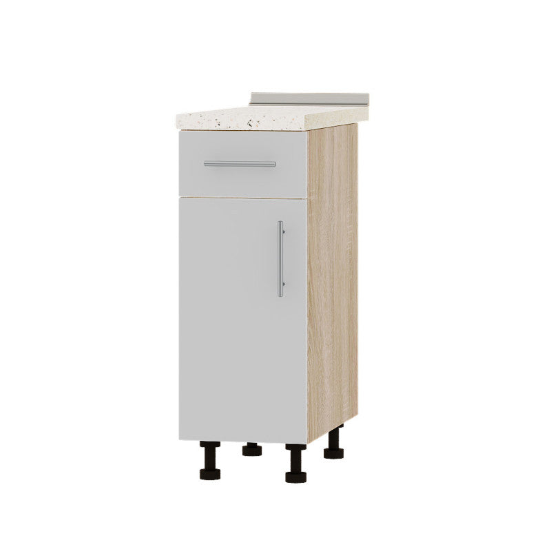 Кухонный модуль 1 ящик Оптима Низ Н74-300 Дуб Сонома/Нимфея Альба (Белый) (без столешницы) 300х461х820 мм (DTM-073330)