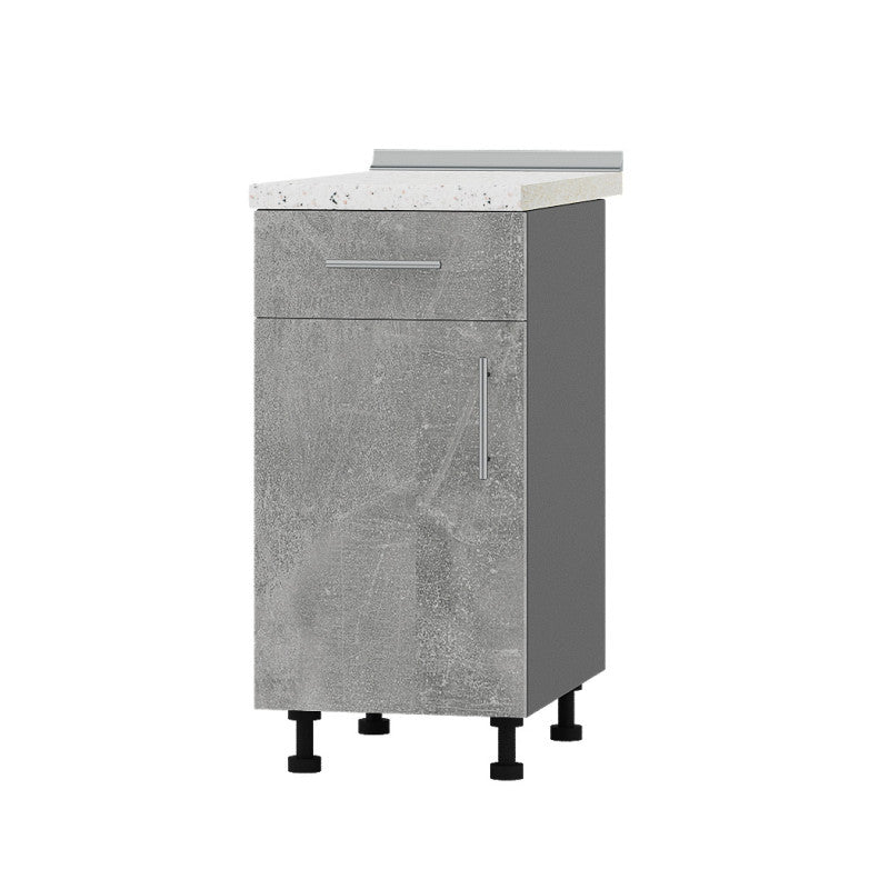 Кухонный модуль 1 ящик Оптима Низ Н74-400 Антрацит/Бетон (без столешницы) 400х461х820 мм (DTM-073332)