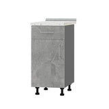 Кухонный модуль 1 ящик Оптима Низ Н74-400 Антрацит/Бетон (без столешницы) 400х461х820 мм (DTM-073332)