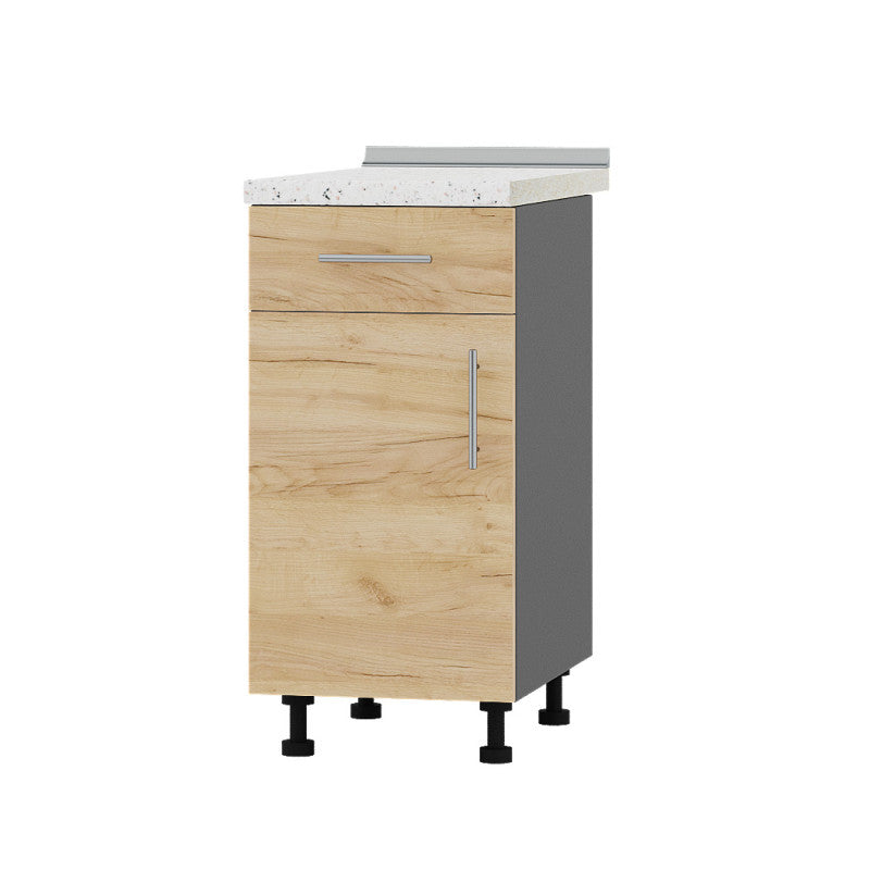 Кухонный модуль 1 ящик Оптима Низ Н74-400 Антрацит/Дуб Крафт Золотой (без столешницы) 400х461х820 мм (DTM-073334)