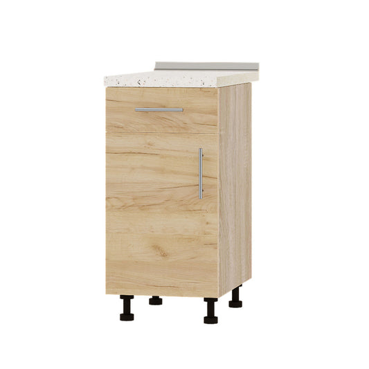 Кухонный модуль 1 ящик Оптима Низ Н74-400 Дуб Сонома/Дуб Крафт Золотой (без столешницы) 400х461х820 мм (DTM-073189)