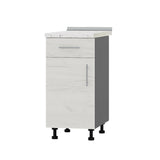 Кухонный модуль 1 ящик Оптима Низ Н74-400 Антрацит/Дуб Крафт Белый (без столешницы) 400х461х820 мм (DTM-073333)