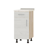 Кухонный модуль 1 ящик Оптима Низ Н74-400 Дуб Сонома/Дуб Крафт Белый (без столешницы) 400х461х820 мм (DTM-073188)