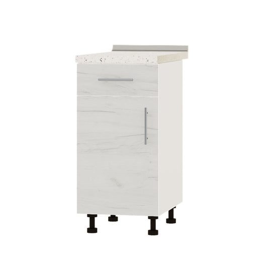 Кухонный модуль 1 ящик Оптима Низ Н74-400 Белый/Дуб Крафт Белый (без столешницы) 400х461х820 мм (DTM-073340)