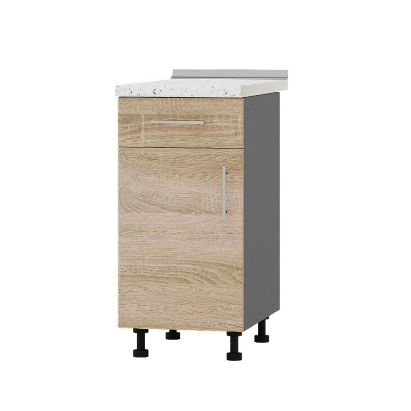 Кухонный модуль 1 ящик Оптима Низ Н74-400 Антрацит/Дуб Сонома (без столешницы) 400х461х820 мм (DTM-073335)