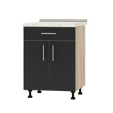 Кухонный модуль 1 ящик Оптима Низ Н75-600 Дуб Сонома/Антрацит (без столешницы) 600х461х820 мм (DTM-073214)