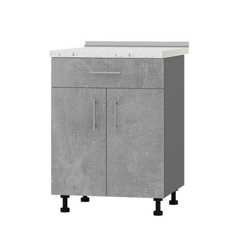 Кухонный модуль 1 ящик Оптима Низ Н75-600 Антрацит/Бетон (без столешницы) 600х461х820 мм (DTM-073194)