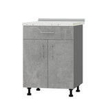 Кухонный модуль 1 ящик Оптима Низ Н75-600 Антрацит/Бетон (без столешницы) 600х461х820 мм (DTM-073194)