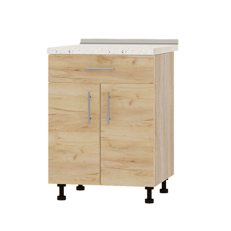 Кухонный модуль 1 ящик Оптима Низ Н75-600 Дуб Сонома/Дуб Крафт Золотой (без столешницы) 600х461х820 мм (DTM-073217)