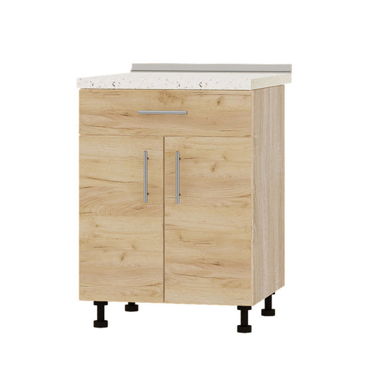 Кухонный модуль 1 ящик Оптима Низ Н75-600 Дуб Сонома/Дуб Крафт Золотой (без столешницы) 600х461х820 мм (DTM-073217)