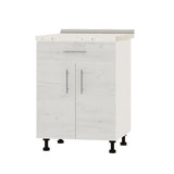 Кухонный модуль 1 ящик Оптима Низ Н75-600 Белый/Дуб Крафт Белый (без столешницы) 600х461х820 мм (DTM-073202)